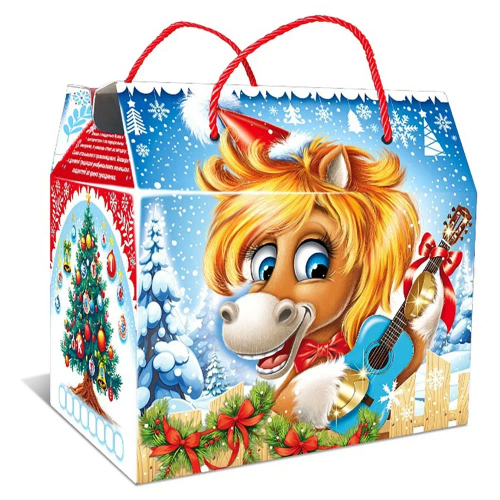 Подарок с конфетами «Сумочка Гитарист» 800г Стандарт