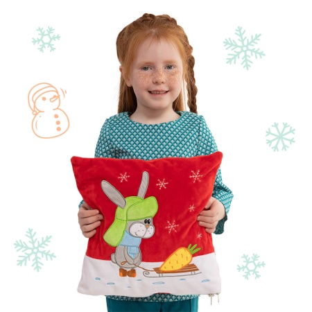 Подушка Зимняя прогулка 700г Премиум ПТЗ-14бп